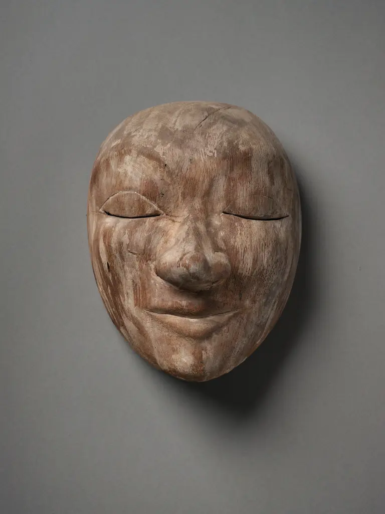 Javanese wooden mask, wood, Image 1++